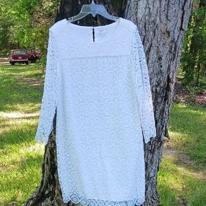 Elegant White Lace Dress